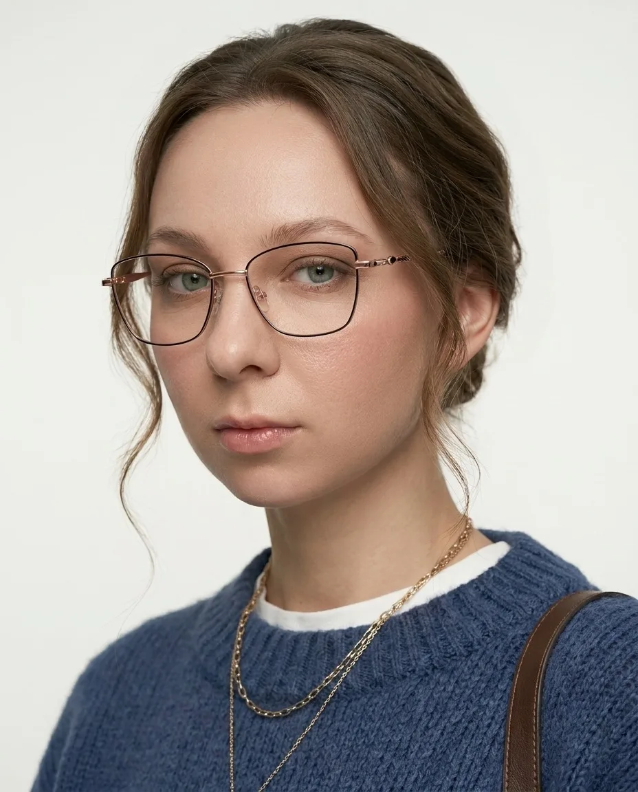 Оправа для очков Optik U 25114 C2 - на лице, ракурс 3/4