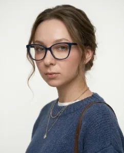 Оправа с компьютерными линзами Optik U RD 26015 C5 - на лице, фронтальный ракурс